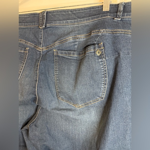 Democracy Women’s Stretch Denim “Ab”solution Straight Leg Indigo Jeans Size 24W - Picture 6 of 10